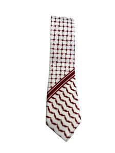 Cravatta Classica in Seta/Poliestere con Stampa Kufiya e Personalizzazione - <span class=keywords><strong>Regali</strong></span> Promozionali Originali <span class=keywords><strong>per</strong></span> Uomini e Donne - Product Image 3
