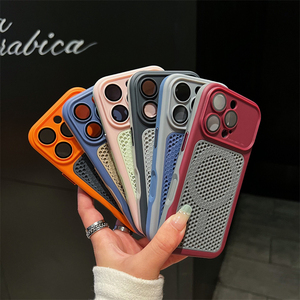 เคสโทรศัพท์แม่เหล็กแบบด้าน ระบายความร้อนได้ดี สำหรับ iPhone 17 13 Pro Max 14 15 16 Plus พร้อมฟิล์มเลนส์ HD ป้องกันฝาหลัง - Product Image 5