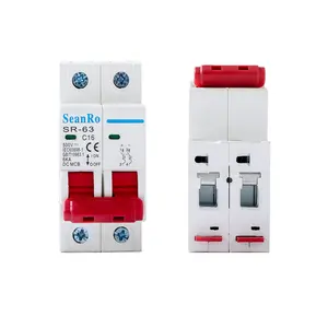 SeanRo dc mcb 1p 2p 3p 4p 6-63A electrical safety breaker switches 30a dc circuit breaker for solar system breaker 1000v