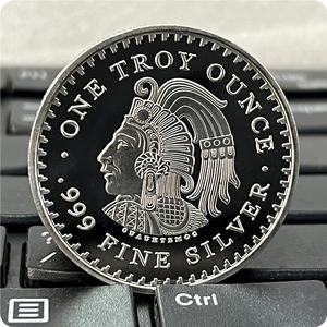 Pièces commémoratives en métal personnalisées, pièces commémoratives de style antique mexicain, monnaie étrangère, pièces plaquées argent <span class=keywords><strong>Maya</strong></span>, souvenirs - Product Image 5