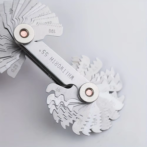 Chất Lượng Cao Đo Carbon Thép Máy Tiện Kết Hợp Công Cụ 55/60 Độ Inch Metric Chủ Đề Cắm Đo Bánh Răng Răng Pitch Đồng Hồ Đo - Product Image 3