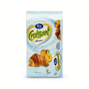 Croissant de Levadura Fresca MIDI Albicocca (Paquete de 6) Bolsa de 300g Pasteles Frutales - Product Image 2