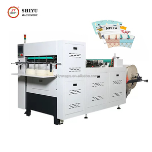 Machine de découpe, pliage, refendage et perforation automatique continue pour rouleaux de boîtes à gobelets en papier, 850 ordinateurs - Product Image 1