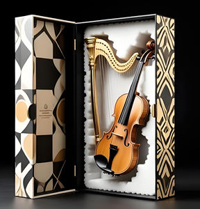 Boîte de transport pour harpe en gros, en carton ondulé découpé sur mesure, avec logo personnalisé, idéale pour les magasins de musique - Product Image 2