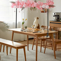 Support de décoration réglable en métal pour arche de ballons, à poser sur table, avec barre et pinces pour mariage et fête