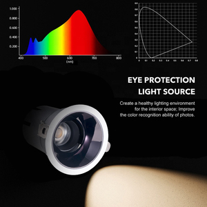 Giá tốt nhất cho Anti-Glare có thể điều chỉnh không thấm nước CRI 95 đèn <span class=keywords><strong>Led</strong></span> trần ánh sáng tại chỗ cho Dali TRIAC Dimmable COB Downlight - Product Image 4