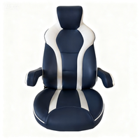 Chaise capitaine en cuir PU imperméable sièges de bateau oreillers lombaires en mousse à mémoire de forme coussins de siège forme oblongue fabriqués à la main personnalisables