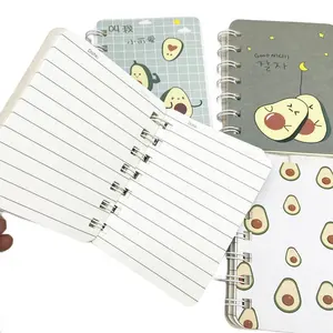 High Quality Cute School Stationery Sets Avocado Pattern Notebook And Pen Gift Set