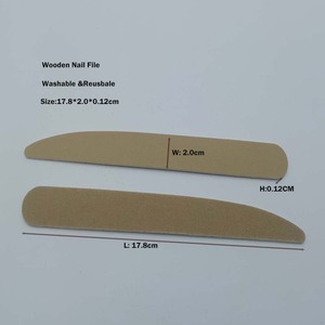 Lime à ongles en bois lavable et réutilisable Amilay de qualité professionnelle, grain 180/240 ou grain OEM, outil de manucure, logo personnalisé, usine OEM - Product Image 2