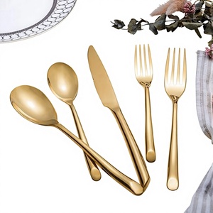 Juego de Cubiertos de Acero Inoxidable Minimalista Icónico para Bodas y Cenas - Sostenible y Duradero para Marcas Modernas que Moldean la Cultura Gastronómica - Product Image 1