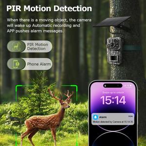 กล้องติดตามสัตว์ป่า UBOX 3MP 4G พลังงานแสงอาทิตย์ พร้อมระบบติดตาม GPS IP66 ภาพคมชัดระดับ Ultra HD มองเห็นในเวลากลางคืน ดีไซน์ลายพราง - Product Image 3