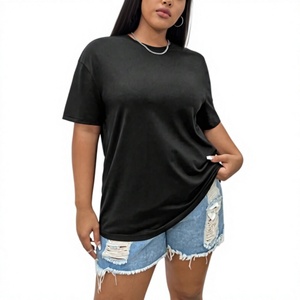 Women's Plus Size Short Sleeve Embroidered T-Shirts High Quality 100% Cotton Eco-Friendly Customizable Breathable Quick Dry - Product Image 5
