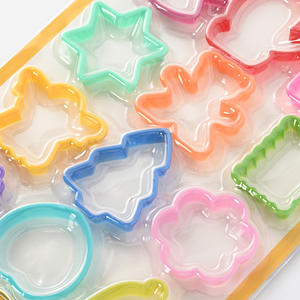 Christmas Cookie <b>Cutter</b> Set 12-Piece Plastic Baking Mold For <b>Cake</b> Flour Decorating Random Color Dishwasher Safe - Product Image 1