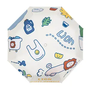 cartoon lion umbrella children umbrella holiday umbrella parasol