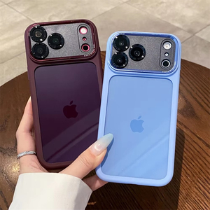 for iphone13 case with <b>back</b> camera <b>protector</b> clear acrylic pc,for iphone 17 blue phone cases - Product Image 4