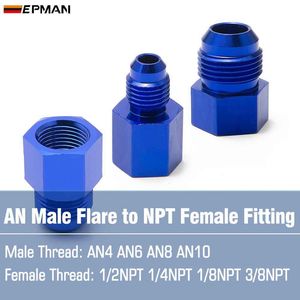 EPMAN Flare gemer 1/8NPT 3/8NPT 1/4NPT 1/2NPT на штекер 4AN 6AN 8AN 10AN фитинг для масляного радиатора топливного насоса - Product Image 2