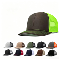Gorra de béisbol de malla para mujer, estilo camionero, de verano, con estampado de letras, de 6 paneles, con estampado digital, de copa rígida, con esponja, al por mayor