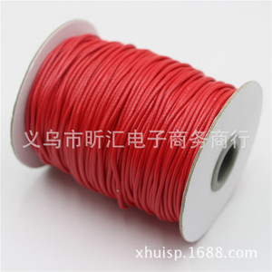 Xinhui Round Waxed Cord <b>Black</b> 1mm Elastic DIY Jewelry Making <b>String</b> Yiwu Origin - Product Image 3