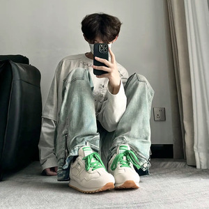 รองเท้าลำลองระบายอากาศสำหรับฤดูร้อนของ Desun Shoes สำหรับผู้ชายและผู้หญิง ดีไซน์เชือกผูกแบบเทรนดี้ แรงบันดาลใจจาก Forrest Gump รองเท้าคู่รักแบบเดียวกัน - Product Image 1