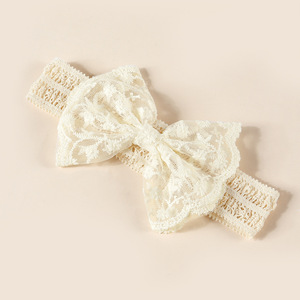 Girls Infant Butterfly Lace Flower Style <strong>Baby</strong> Hair Accessory European American Style Comfortable Breathable <strong>Headband</strong> for - Product Image 4