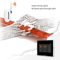 Répéteur de signal sans fil jusqu'à 500 m RF433/868, prend en charge 99 détecteurs, portable, en ABS, pour système d'alarme