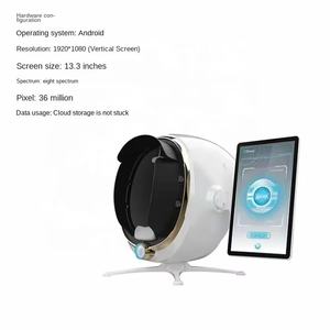 Analyseur de peau <span class=keywords><strong>3D</strong></span> AI, imagerie multispectrale, machine d'analyse de la peau pour les rides, les pores, la pigmentation, scanner de peau professionnel - Product Image 5