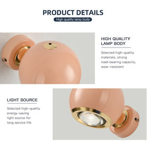 <span class=keywords><strong>Lampada</strong></span> da parete moderna per interni in vetro altamente traslucido soggiorno camera da letto <span class=keywords><strong>movimento</strong></span> libero senza sfarfallio - Product Image 6