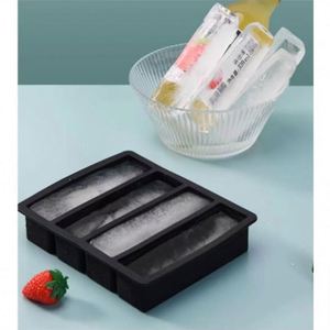 Bandeja de silicona de grado alimenticio para cubitos de hielo, cavidades grandes, ecológica, molde seguro para hielo seco, color amarillo y negro, para herramientas de helados - Product Image 4