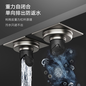 HAGO Universal 304 Stainless Steel Floor <b>Drain</b> Odor-Proof for <b>Bathroom</b> and Washing Machine Use Official Genuine Product - Product Image 2
