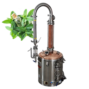 Système de distillation à colonne en acier inoxydable avec colonne en maille de cuivre, machine à hydrolat et machine à huiles essentielles - Product Image 1