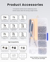 Wholesale Precision Optics Instruments Kit Set Rectangle Shape Magnetic Screwdriver With Zipper Wholesale Repair Kit SL002