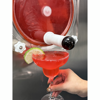 Machine à Granita Commerciale Professionnelle 80L/H à Réservoir Unique pour Smoothies, Boissons Alcoolisées Glacées, Margaritas et Granitas