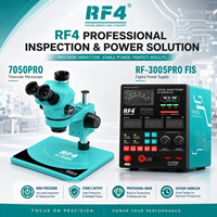 Système de microscope RF4 Smart Live Repair Streaming 7050PRO avec caméra 4K, alimentation à suivi de courant et inspection de PCB pour téléphones mobiles