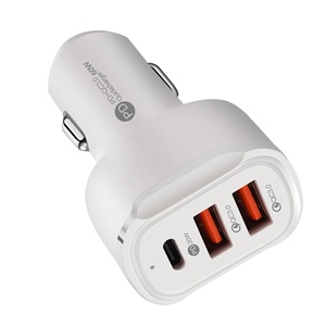 Mới Đến 65W USB C Xe Sạc <span class=keywords><strong>3</strong></span> Cổng QC <span class=keywords><strong>3</strong></span>.0 + Pd 20W Loại C Siêu Nhanh Xe Sạc <span class=keywords><strong>Adapter</strong></span> Đối Với <span class=keywords><strong>iPhone</strong></span> 15 14 Pro Samsung S23 - Product Image 5