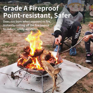 Alfombra ignífuga de 87x87cm, protege tu espacio al aire libre de los incendios - Product Image 2