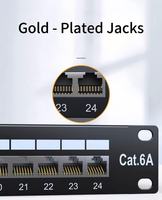 CAT6 24port SFTP Patch Panel RJ45 CAT6E rak jaringan untuk d-link