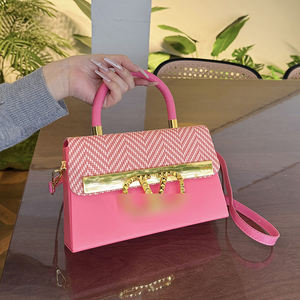 Nouveau sac à main pour femme minimaliste texturé mode contraste-couleur luxe femmes sacs fourre-tout à bandoulière avec Design carré - Product Image 3