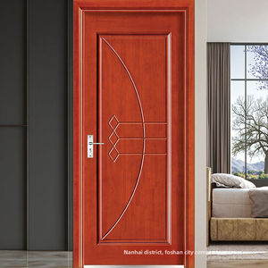 Puertas interiores de losa de madera maciza de estilo chino al por mayor de OEM y ODM para entrada interior, dormitorio, cocina, baño, nueva colección - Product Image 3