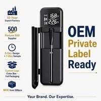 Thermomètre à viande sans fil OEM le plus fin au monde avec sonde de 4,2 mm, portée de 820 pieds, Bluetooth, IP67, compatible lave-vaisselle, prêt pour marque privée, FDA CE RoHS LFGB