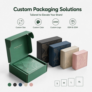 Factory Wholesale Luxury Double-Sided Custom <b>Silver</b> Hot Stamping Biodegradable Reusable Rigid Shipping <b>Boxes</b> Custom Logo - Product Image 4