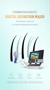เครื่องวิเคราะห์หนังศีรษะวิเคราะห์เส้นผมด้วย AI เทคโนโลยีใหม่แบบพกพา T5 8ภาษา - Product Image 6