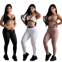 Conjunto de Yoga Seamless Sheining Aloe para Mujer, Superventas, Hecho de Poliéster/Algodón, Transpirable, Ligero, Tallas Grandes, Diseño Liso, de Secado Rápido