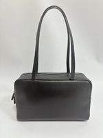 Sac fourre-tout Boston en cuir véritable noir style haute couture en peau de mouton, sac à main minimaliste pour femme, idéal pour le quotidien et le travail, avec poignée supérieure et bandoulière
