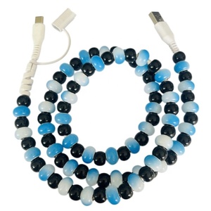 Cable de Carga Rápida para Teléfono con Diseño de Flores Rosadas y Cuentas, Accesorio Boutique, Nuevos Productos 2026 - Product Image 5