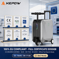 Valise autonome motorisée 200W avec moteur sans balais, serrure TSA, capacité 40 litres, idéale pour les voyages en famille, en stock en Allemagne