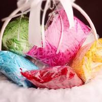 Vente en gros 50 g/sac de papier artisanal confettis déchiqueté, emballage décoratif froissé, remplissage de papier de soie déchiqueté pour emballage cadeau