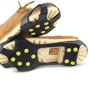 얼음 클리트 크램폰 견인 신발 안티-변형 스테인레스 스틸 손톱 겨울 얼음과 눈 미끄럼 방지 안전