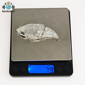 Leurre de pêche <span class=keywords><strong>Vatalion</strong></span> flottant non peint, corps de leurre articulé vibrant de 70 mm et 7,9 g pour la pêche au brochet et au bar - Product Image 4