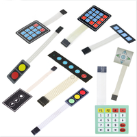 Clavier de commutation à Membrane pour imprimante, à matrice Flexible, avec couche d'impression numérique, bouton tactile, PET