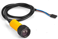E18-D80NK Modul Sensor Penghindaran Rintangan Inframerah Yang Dapat Disesuaikan NPN 3-Kawat 3-5V untuk Robot Mobil Pintar Arduino